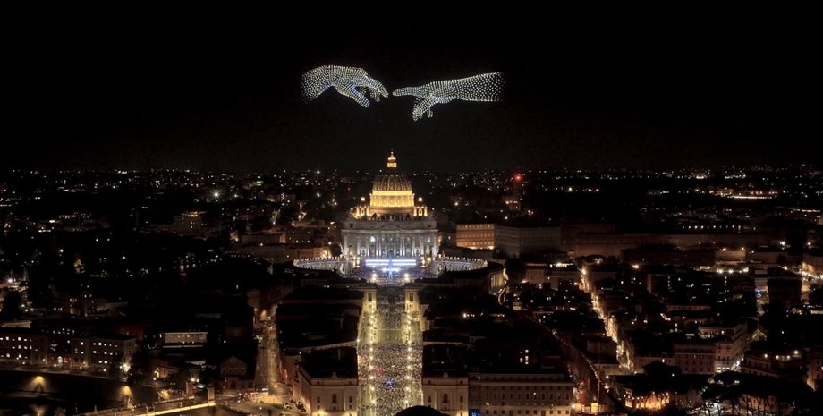 Шоу дронов в Риме 13 сентября