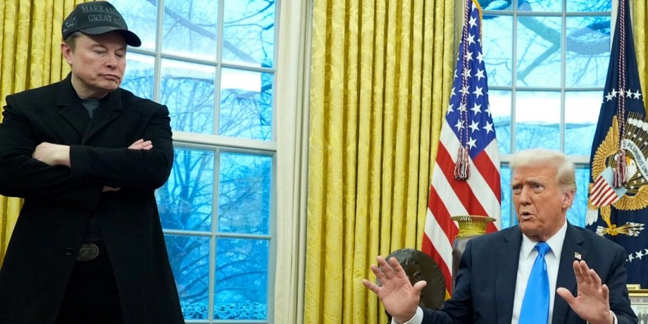 президент США Дональд Трамп и миллиардер Илон Маск