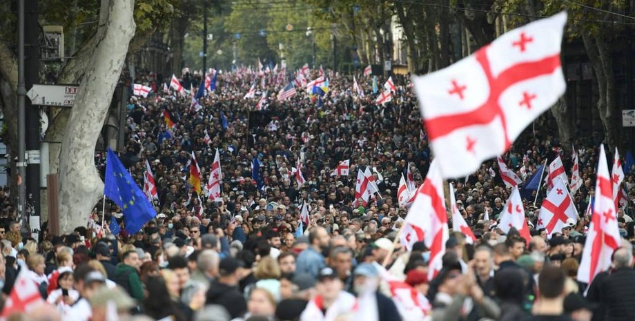 протесты в Грузии Грузия местные выборы "Грузинская мечта" протесты
