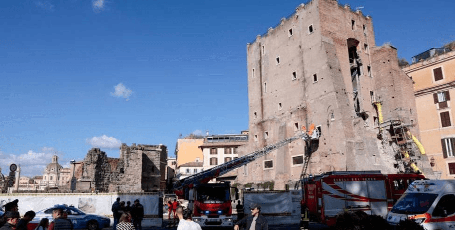 В Риме обрушилась башня Торре-деи-Конти
