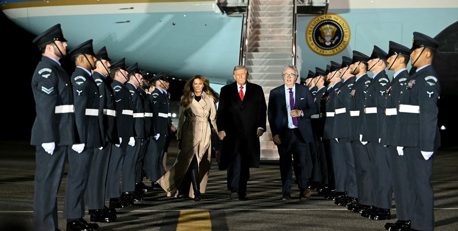 Визит Дональда Трампа в Великобританию начался вечером 16 сентября